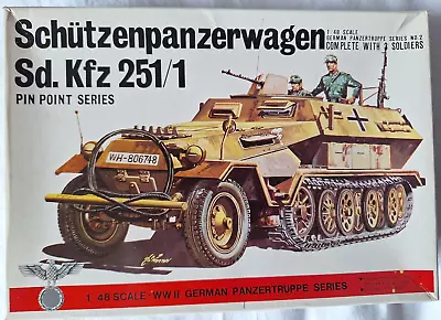 Buy Bandai 1:48th Scale German Schutzenpanzerwagen Sd.Kfz 251/1 Half Track Unstarted • 43.99£