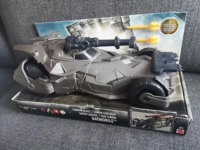 Buy Batman Justice League Cannon Blast Batmobile Large Toy Car DC Mattel BRAND NEW • 19.99£