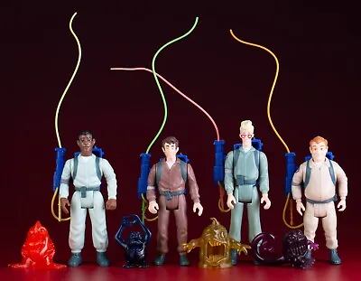 Buy The Real Ghostbusters Ecto 1 Hasbro Kenner Reissue Set Of 4 Completely Loose • 101.71£