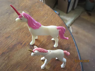 Buy Playmobil Pony Unicorn Lovers Mare Foal Move Horn Heads Fantasy Castle Cake Topp • 9.99£