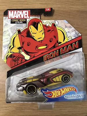 Buy Hot Wheels Marvel Iron Man Comic Book Styling Character Cars 2018 1 Of 4 • 14£
