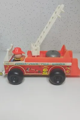 Buy Vintage Fisher Price Fire Engine 1968 • 3£
