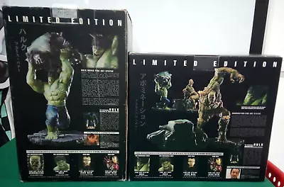 Buy Marvel-hulk Vs Abomination 2 Statues Limited Edition Fine Arts Kotobukiya 26cm • 514.82£