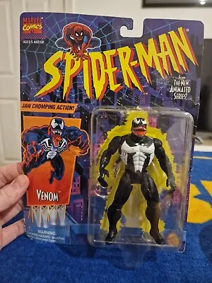 Buy Spiderman Animated Series 1994 Toybiz Venom Figure • 70£