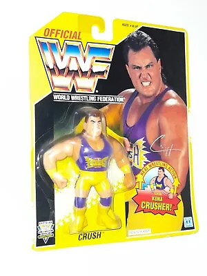 Buy Vintage WWF Hasbro Figure CRUSH Series 7 Great Condition MOC Sealed • 99.99£