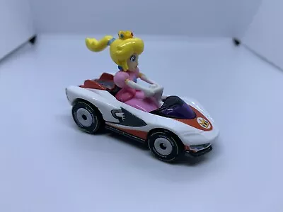 Buy Hot Wheels - Mario Kart P-Wing Princess Peach- Diecast Collectible - 1:64 - USED • 13£