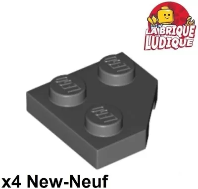 Buy LEGO 4x Wing Wedge Flat 2x2 Cut Corner Corner Dark Grey/Dark B Gray 26601 • 1.32£