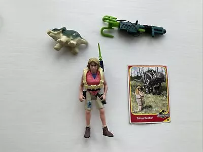 Buy Jurassic Park Ellie Sattler Complete 100% PLUS RARE CARD Kenner 1993 SERIES 1 • 25£