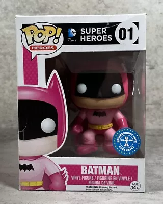 Buy DC Super Heroes Batman #01 Underground Toys Exclusive Pink Funko Pop! • 9.99£