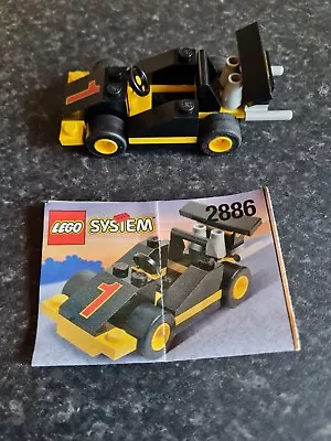 Buy Vintage 1997 Lego Set 2886  Racing Car Great Condition With Instructions No Box • 7.99£