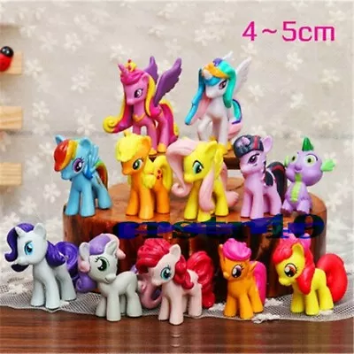 Buy 12Pcs My Little Pony Mini Dolls PVC Action Figure Cake Topper Kids Girl Toys UK • 6.85£