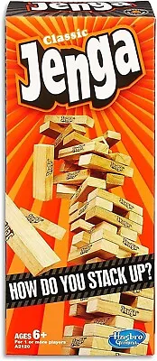 Buy Hasbro Classic Large JENGA - Board Game-For ADULTS (16+) - Sanded, High Quality • 17.99£