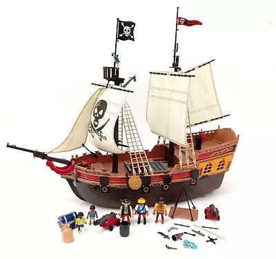 Buy PLAYMOBIL Pirates Large Pirate Ship Playset 5135 With Figures & Accessories • 10.50£