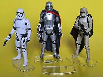 Buy Star Wars Modern Hasbro CLEAR Figure Stands Vintage Collection POTF2 Forcelink + • 7£