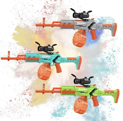 Buy Powerful Electric Gel Ball Blaster With Large Drum Magazine. No Ammo Included • 9.99£