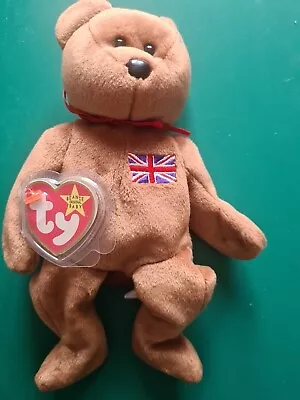 Buy Ty Beanie Babies Britannia The British Bear Loose Heart Tag • 1.50£