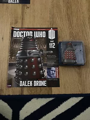 Buy Bbc Dr Doctor Who Eaglemoss Figurine Collection 112 Paradigm Dalek Drone Red • 13.99£