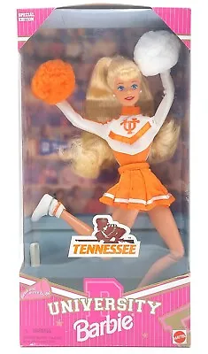 Buy 1997 Tennessee University Pompon Cheerleader Barbie Doll / Mattel 17554, NrfB • 51.52£