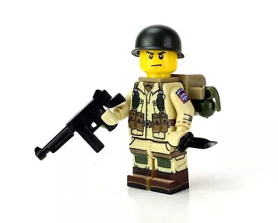 Buy Army WW2 82Nd Airborne Paratrooper Minifig Made W/ Real LEGO® Minfigure • 19.29£