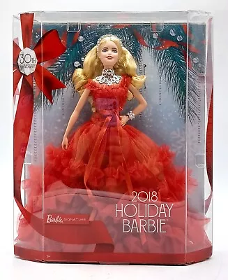 Buy 2018 Holiday Barbie Dolls / Barbie Signature / Mattel FRN69 / NrfB, Original Packaging • 92.36£