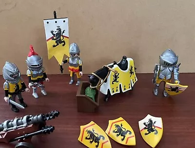 Buy Playmobil Lion Knights Troop Job Lot - Horse - Cannon Sheilds • 15£