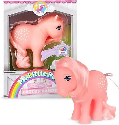 Buy My Little Pony Classic Original Ponies 40th Anniversary Cotton Candy Pony Figure • 14.99£