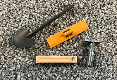Buy Playmobil Builders Tools - Spirit Level Axe Shovel Ruler - Construction  • 2.50£