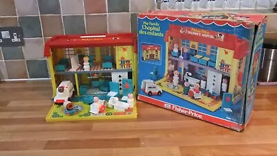 Buy Vintage Fisher Price Hospital, In Vgc And Boxed • 48£