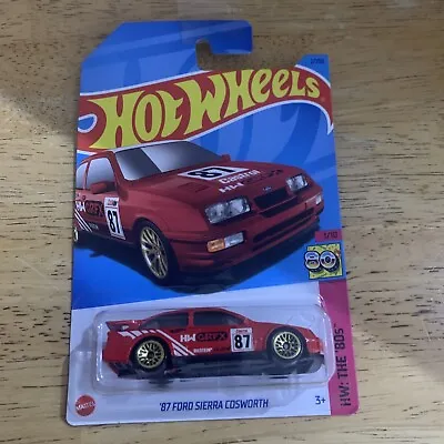 Buy Hot Wheels ‘87 Ford Sierra Cosworth In Red On Long Card BNIP The 80s. 1:64 • 2.99£
