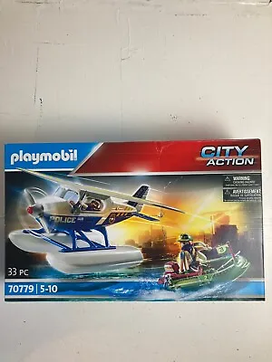 Buy Playmobil City Action 70779 Police Seaplane Smuggler Pursuit, Floats On Water,  • 33£