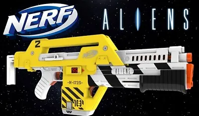 Buy NERF Hasbro ALIENS M41A Pulse Rifle Foam Blaster NEW • 400£