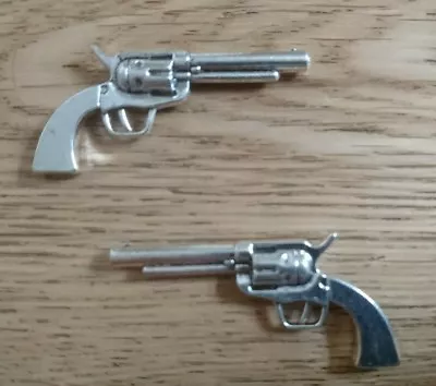 Buy 1/6 Scale Cowboy Gun Revolver Pistol For Vintage Western Marx Mego 12  Figure X2 • 8.95£