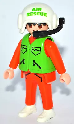 Buy PLAYMOBIL - Male Air Rescue Helicopter Pilot Figure With Helmet From Set 3845 • 5.95£
