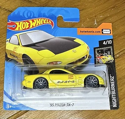 Buy Hot Wheels Nightburnerz '95 Mazda RX-7 Yellow • 10£