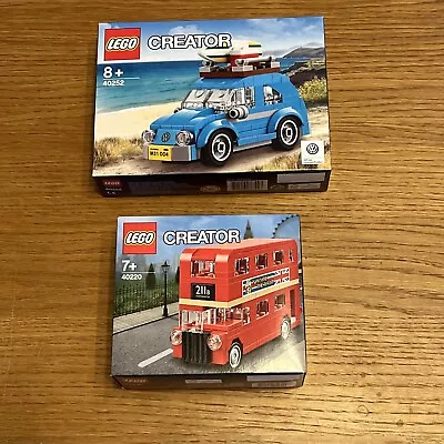Buy LEGO CREATOR: Mini VW Beetle (40252) & London Routemaster Bus (40220) NEW/SEALED • 34.99£