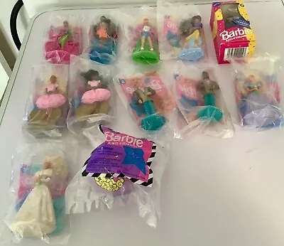 Buy Mcdonald Barbie & Friends 1994 Usa Rare-set 12 Toys 8 + 3 Variations + 1u3  Mip • 23£