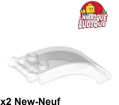 Buy LEGO 2x Windscreen 6x2x2 Handle BAR Handle Cockpit Curve Trans Clear 92474 New • 1.68£