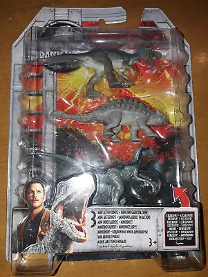 Buy Mattel Jurassic World Mini Action Dinos 3 Pack 2017 MOMC (1) • 12.50£
