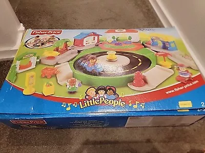 Buy Fisher Price Little People Discovery Village Roundabout Vintage • 15£