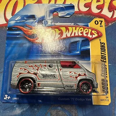Buy Hot Wheels Custom 77 Dodge Van - 2008 First Edition - Excellent - BOXED Shipping • 8.95£
