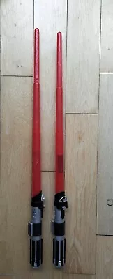 Buy  2 Darth Vader  Red Lightsabers Retractable Full Size Toy Cosplay Hasbro • 10£