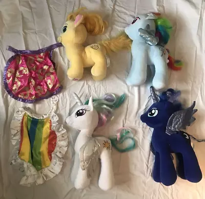 Buy 4 X BUILD A BEAR MY LITTLE PONY + 2 X CAPES PLUSH TOY BABW AS56 • 29.99£