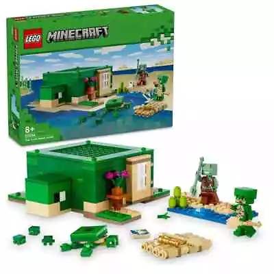 Buy LEGO Minecraft The Turtle Beach House Model 21254 • 17.99£