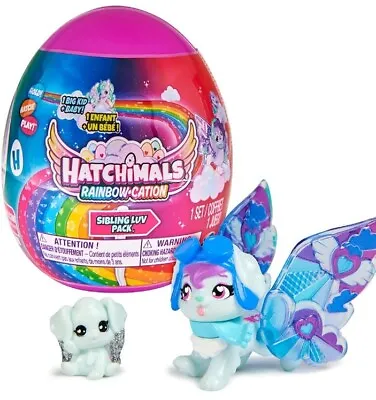 Buy Hatchimals Colleggtibles, Rainbow-cation Sibling Luv Pack Christmas Toy  • 8.99£