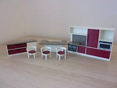Buy Playmobil Spare Dolls House Kitchen Furniture Set  [PSP] • 4.99£