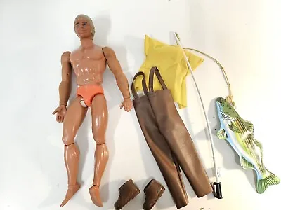 Buy Mattel Big Jim Figure Big Angler Outfit, Rare • 51.38£