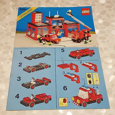 Buy LEGO Classic Town 6385 FIRE HOUSE Legoland Instruction Only • 17.13£