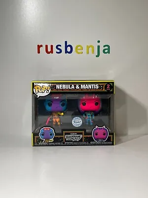 Buy Funko Pop! Marvel Blacklight Guardians Of The Galaxy Nebula & Mantis 2 Pack • 29.99£