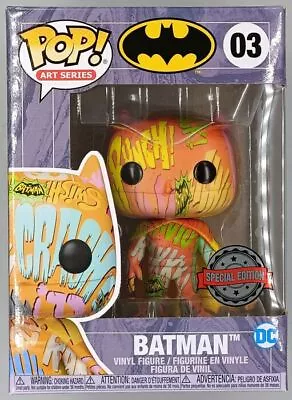 Buy Funko POP #03 Batman (Orange) - Art Series - - Includes POP Protector • 15.99£