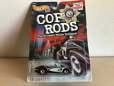 Buy 1999 Mattel Hot Wheels '58 Corvette COP RODS The Ultimate Police Cruisers • 20.45£